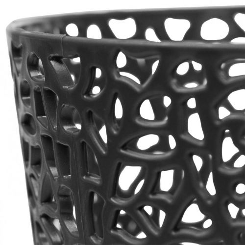 Floristik24 Übertopf Kunststoff Blumentopf Anthrazit Ø13cm H13,5cm