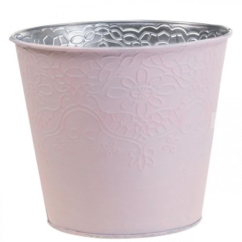 Floristik24 Übertopf Metall Blumenübertopf Pastell Rosa Ø20cm H16cm