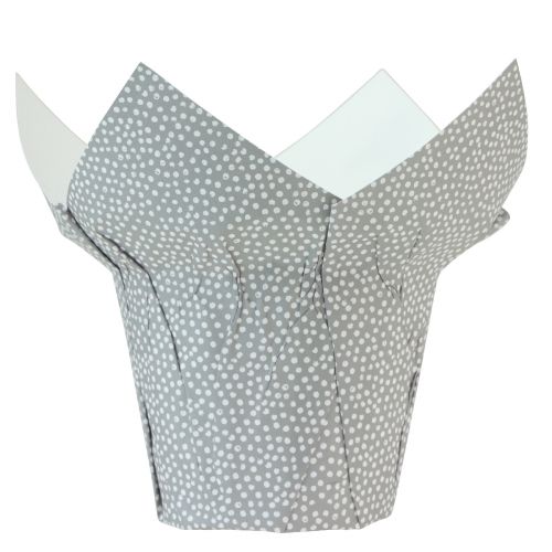 Floristik24 Übertopf Papier gepunktet Geschenkverpackung Blumen Ø7cm H14cm 12 St