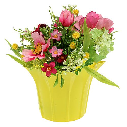 Artikel Übertopf Plastik bunt sort. Ø9cm 10St