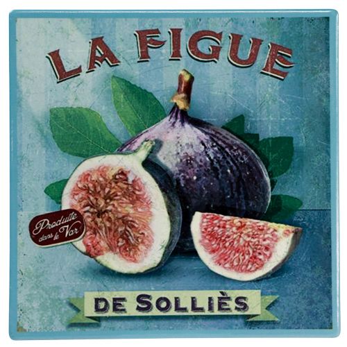 Floristik24 Untersetzer Keramik Motiv Obst Vintage 15x15cm 3St