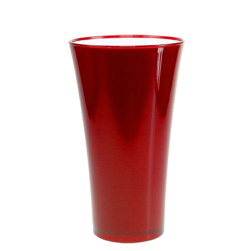 Artikel Vase „Fizzy“ Ø20cm H35cm Rot, 1St