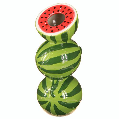 Vase Wassermelone Keramikvase Sommerdeko Keramik H22cm
