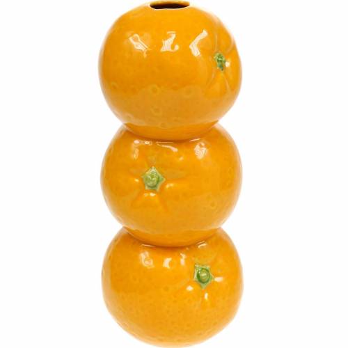 Floristik24 Vase Orangen Dekovase Keramik Sommerdeko Zitrusfrucht Blumenvase