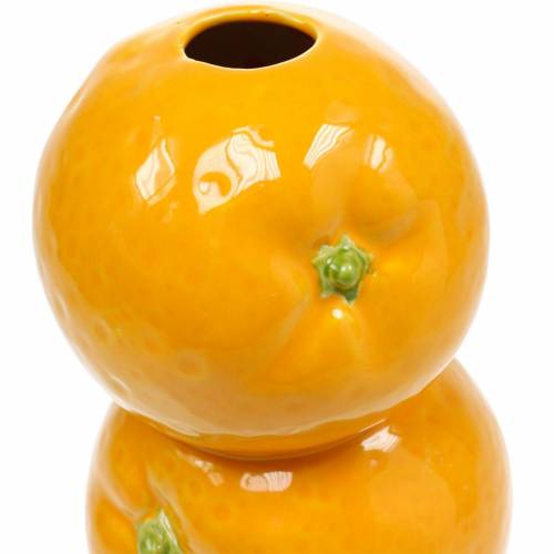 Floristik24 Vase Orangen Dekovase Keramik Sommerdeko Zitrusfrucht Blumenvase