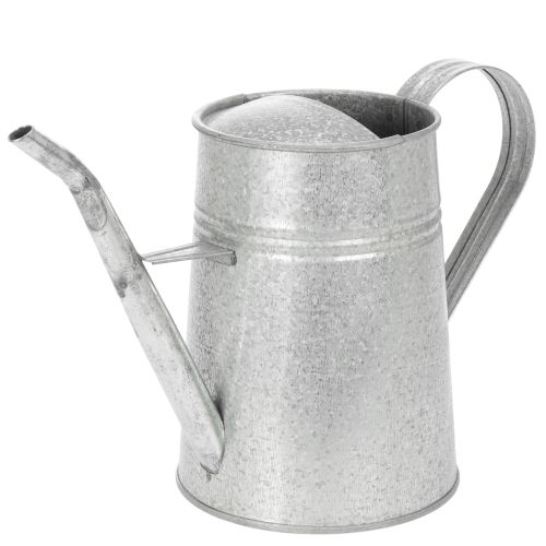 Verzinkte Gieskanne aus Metall, 1,7L, Höhe 23cm, Grau für Blumendekoration und Pflanzgefäss online kaufen | Floristik24.ch