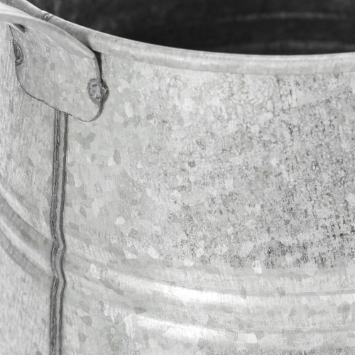 Verzinkte Gieskanne aus Metall, 1,7L, Höhe 23cm, Grau für Blumendekoration und Pflanzgefäss | Floristik24.ch