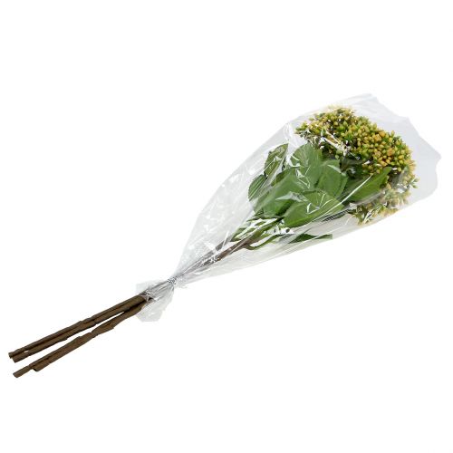 Floristik24 Viburnum Beerenzweig 54cm Gelb 4St