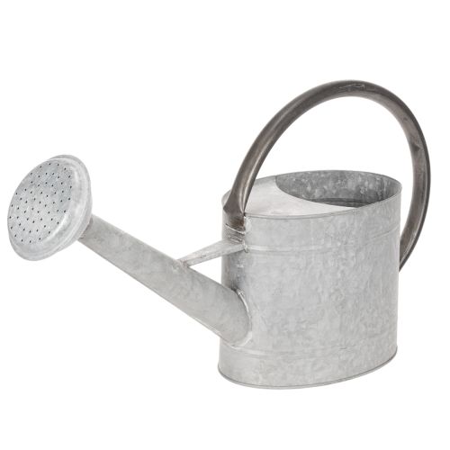 Metall Giesskanne Silbergrau L53cm H29cm für Gartendeko und Blumenarrangements online kaufen | Floristik24.ch