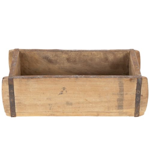 Holzkiste Ziegelform Braun 30cm Pflanzkasten Vintage-Look | Floristik24.ch