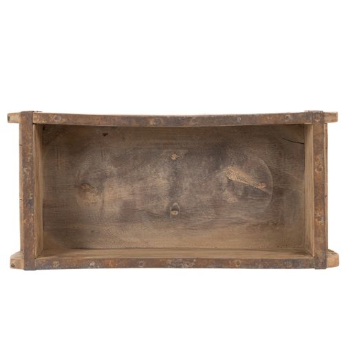 Holzkiste Ziegelform Braun 30cm Pflanzkasten Vintage-Look | Floristik24.ch