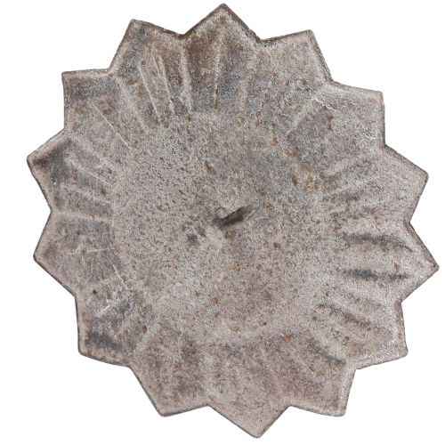 Artikel Vintage Kerzenhalter Grau zum Stecken Ø11cm H8,5cm 4 St