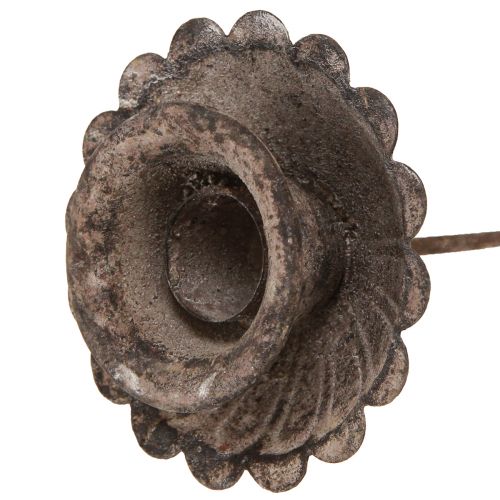 Floristik24 Vintage Spitzkerzenhalter zum Stecken Ø8,5cm H11,5cm 4St