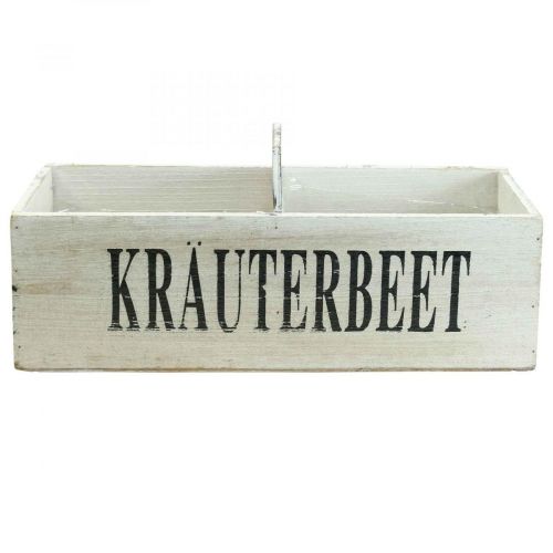 Artikel Vintage Blumenkasten Holz Kräuterkasten 35×11×15cm