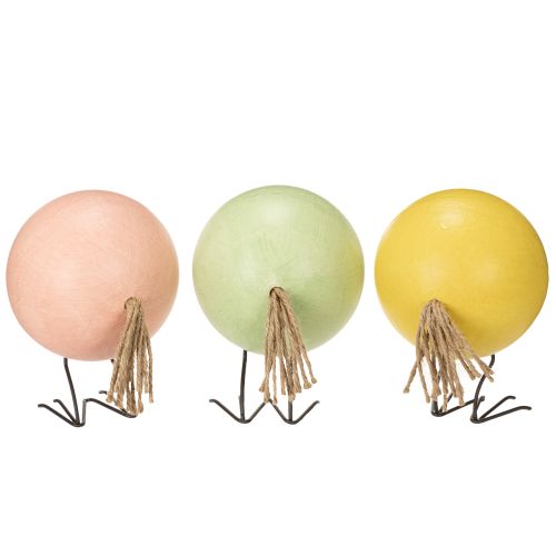 Artikel Dekorative Küken Figuren als fröhlicher Blickfang für Frühlings und Osterzeit 12cm 3St