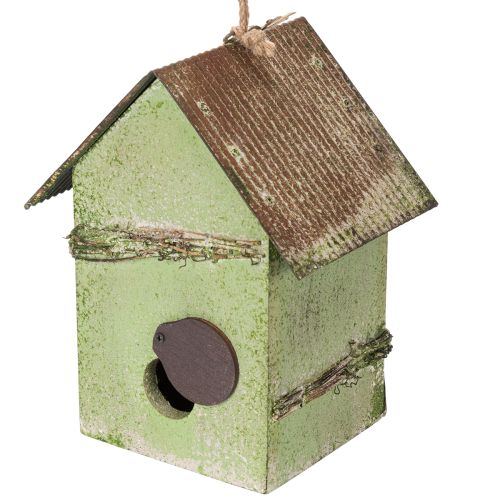 Artikel Vogelhaus mit Blumenverzierung romantische Landhausdekoration 19cm