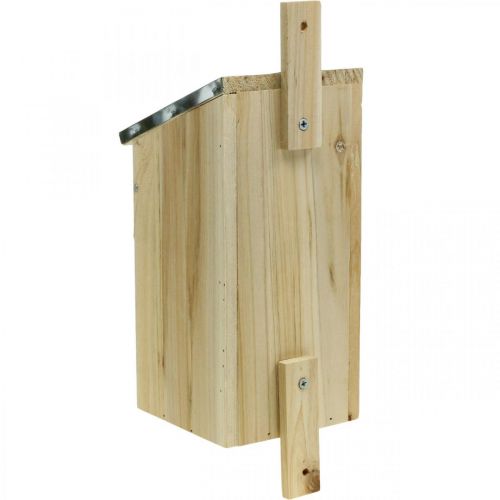 Floristik24 Nistkasten zum Hängen, Nisthilfe für Kleinvögel, Vogelhaus, Gartendeko Naturfarben, Grün H26cm Ø3,2cm