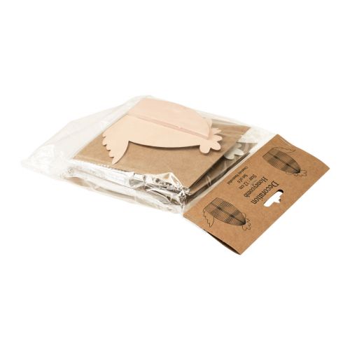 Artikel Waben Hühner Tischdeko Ostern Weiß Orange 11×6,5×12cm 6St