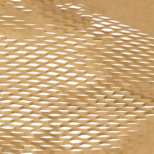 Wabenpapier Rolle braun 5m x 50cm für Bastel- und Dekorationsprojekte | Floristik24.ch