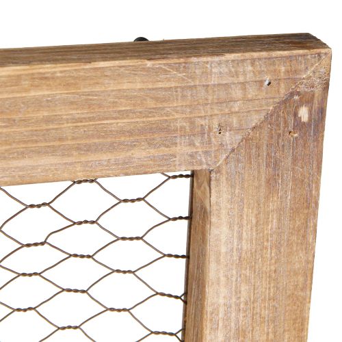 Artikel Rustikale Wanddeko Holz Metall 40x60cm Braun Vintage