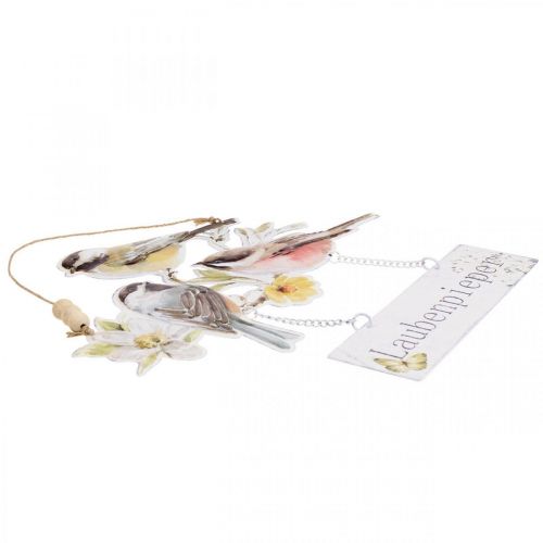 Floristik24 Wanddeko Frühling, Hängedeko, Vogel Deko 32,5×33,5cm