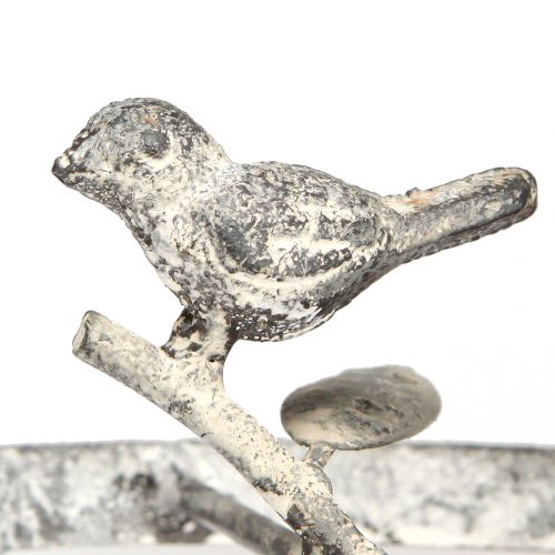 Floristik24 Warenträger Metall Rost Grau für Dekohänger Ø24cm H49cm