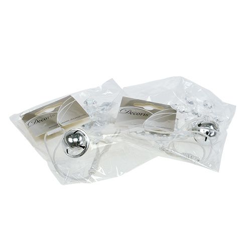 Floristik24 Weihnachtsanhänger Stern, Tannenbaum Weiß 25cm 2St