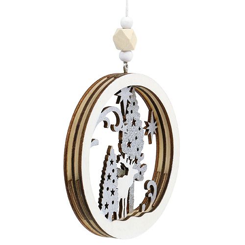 Floristik24 Weihnachtsdeko zum Hängen Ø9,8cm 4St