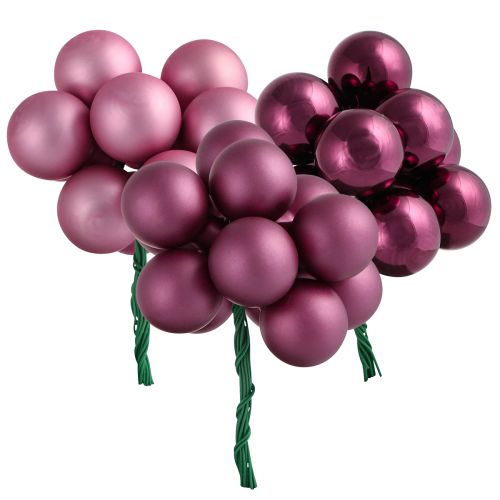 Floristik24 Weihnachtsdeko Spiegelbeeren Rosa Berry Ø25mm 140 St