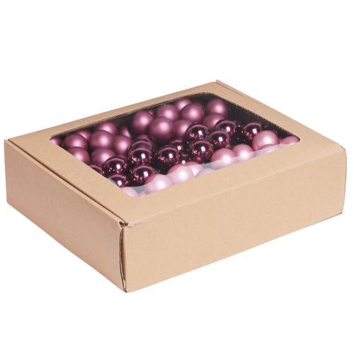 Floristik24 Weihnachtsdeko Spiegelbeeren Rosa Berry Ø25mm 140 St