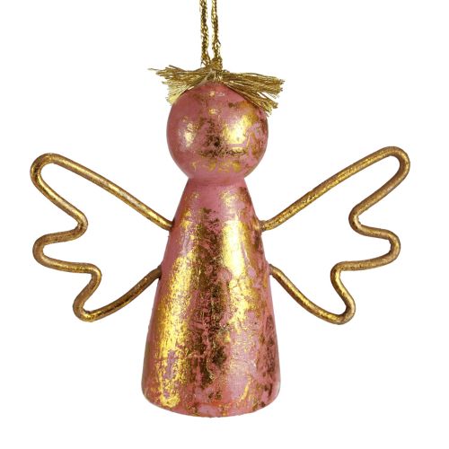 Artikel Weihnachtsengel Holz Deko Gold Dekohänger 9×3×7,5cm 6 St