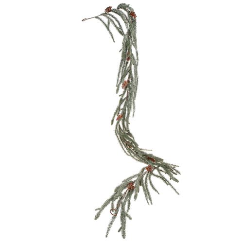 Artikel Weihnachtsgirlande Tannengirlande mit Zapfen und Frost-Effekt Deko 180cm für festliche Atmosphäre