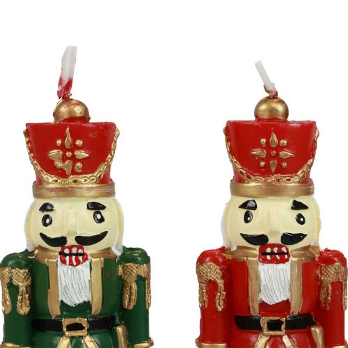 Floristik24 Weihnachtskerze Nussknacker Figur Tischdeko Weihnachten 12cm 1 St