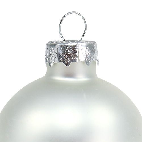 Artikel Weihnachtskugel Ø4cm Silber Glanz/Matt 24St