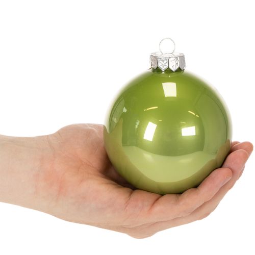Christbaumkugeln Glas glänzend 95 mm Bunte Farben 10er-Set | Floristik24.ch