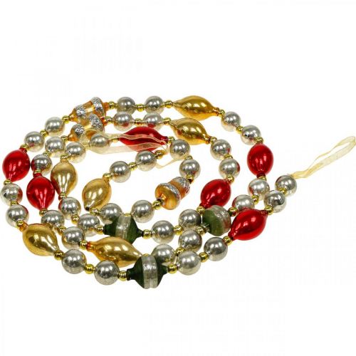 Floristik24 Weihnachtskugel Girlande Deko Weihnachten Glas 1,8m