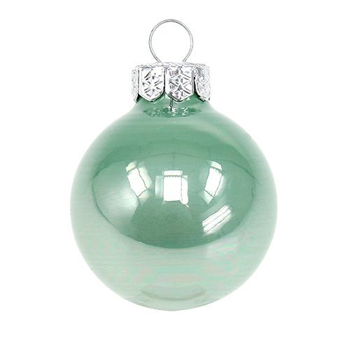 Floristik24 Weihnachtskugel Glas Ø3,5cm Mint sort. 16 St