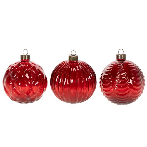 Weihnachtskugeln Glas Rot 8 cm