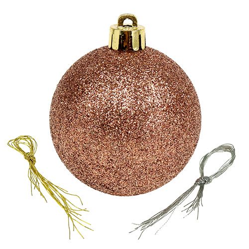 Floristik24 Weihnachtskugel Plastik Ø6cm Grün sort. 30St