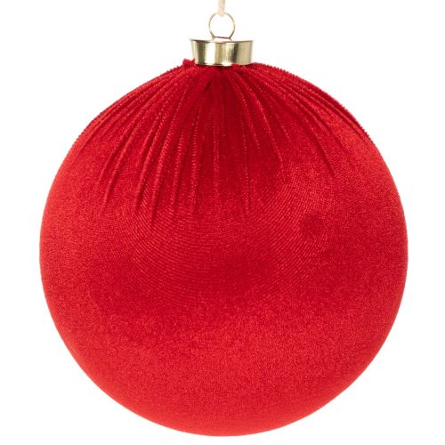 Weihnachtskugel Rot Samtoptik Ø 15cm 3er-Set online kaufen | Floristik24.ch