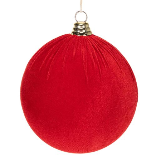 Weihnachtskugeln Samtoptik Rot Ø 20 cm 3 Stück online kaufen | Floristik24.ch
