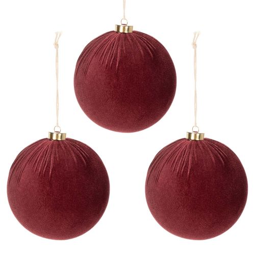 Weihnachtskugeln Weinrot