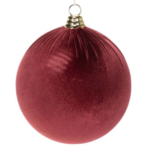 Weihnachtskugeln Rot Samtoptik 20 cm 3 Stück online kaufen | Floristik24.ch
