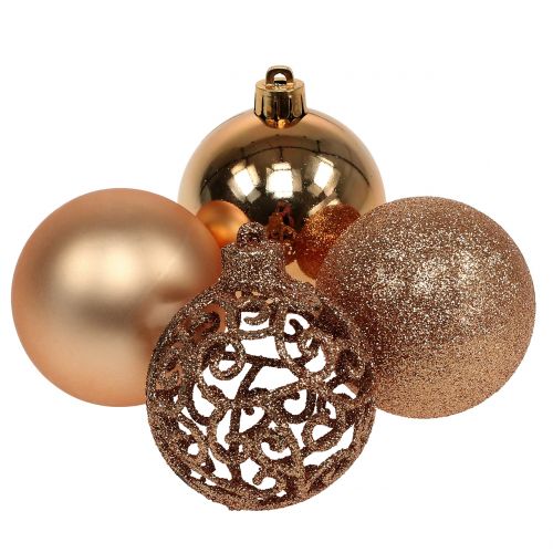 Weihnachtskugel Kupfergold Ø6cm 16 St