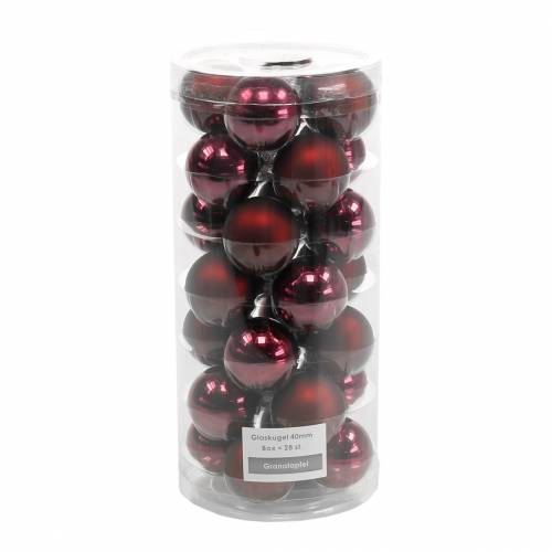 Floristik24 Weihnachtskugel Ø4cm Granatapfel Sortiert 24 St Baumschmuck