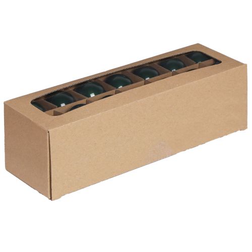 Floristik24 Weihnachtskugeln Glas Mini Baumkugeln Grün Ø4cm 24 St