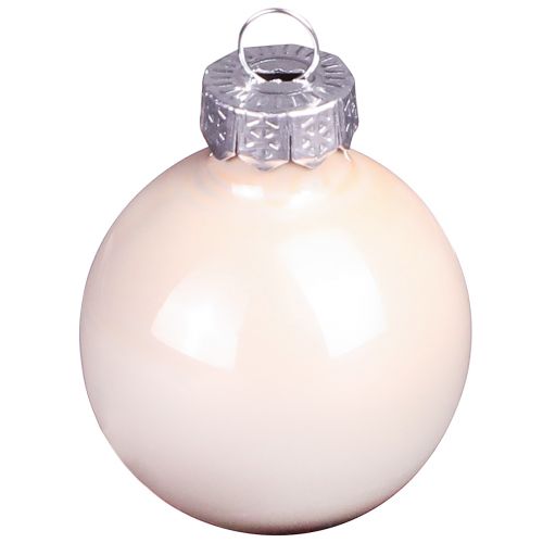 Artikel Weihnachtskugeln Glas Mini Berry Beige Rosa Ø3cm 22 St