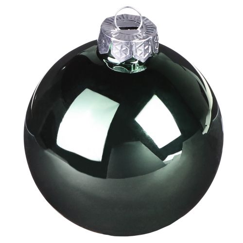 Artikel Weihnachtskugeln Grün Grau Baum Glaskugeln Ø6cm 24 St