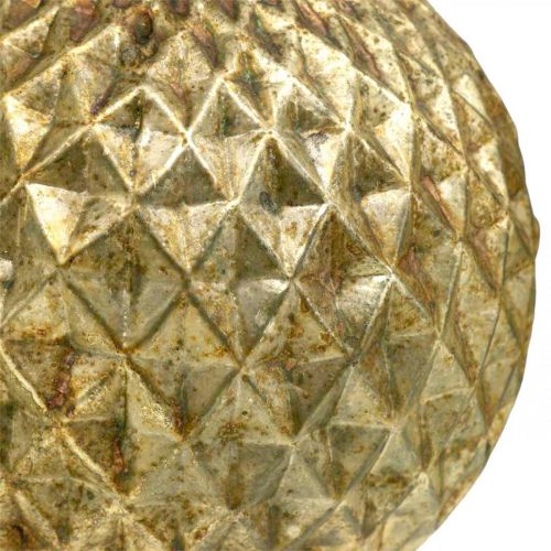 Floristik24 Weihnachtskugeln Rentier Vintage Baumschmuck Gold Ø12cm 2St