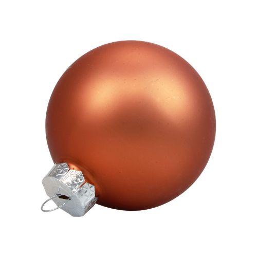 Artikel Weihnachtskugeln Glas Christbaumkugeln Rotbraun Ø6,5cm 24St